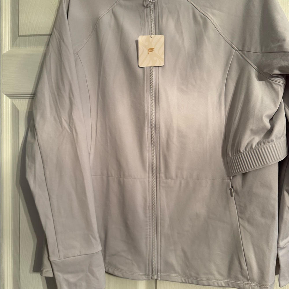 Fabletics Light Gray Trinity Jacket - Picture 2 of 7
